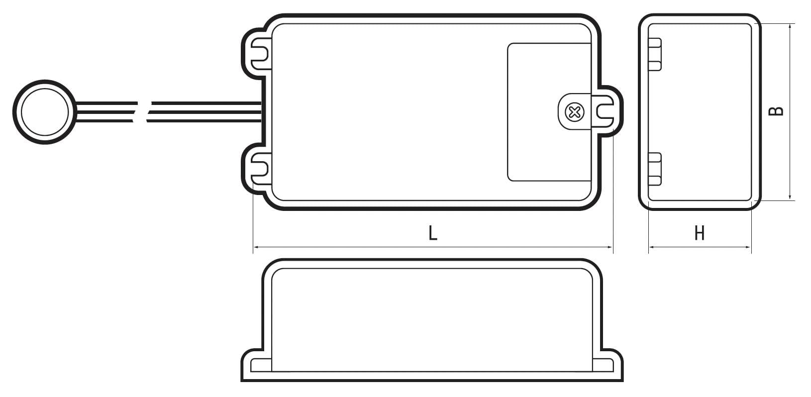 Датчик движения PMS-IR 050 500W 230V 30 WH IP20
