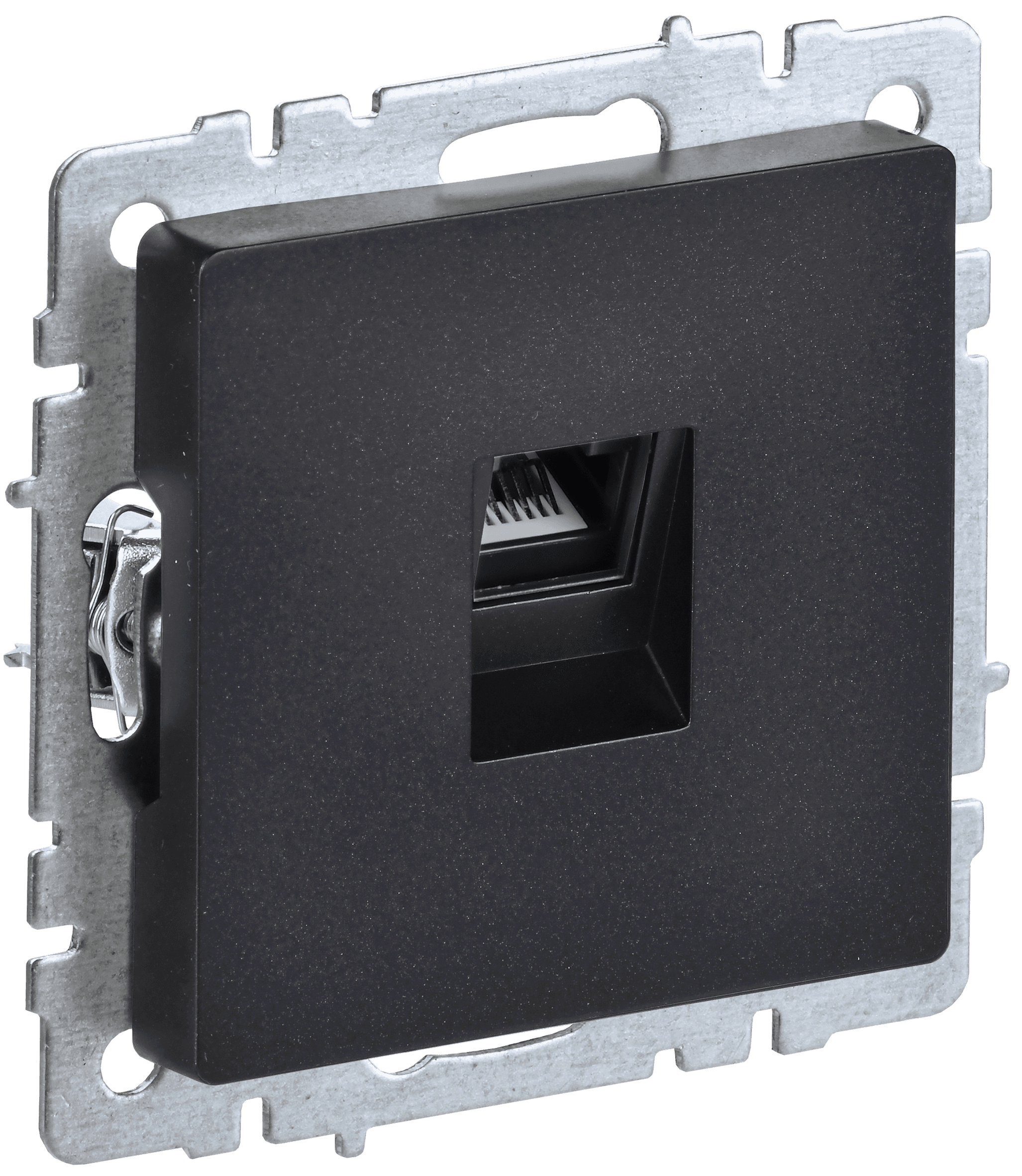 BRITE Розетка компьютерная RJ45 кат.5E РК10-БрЧ черный