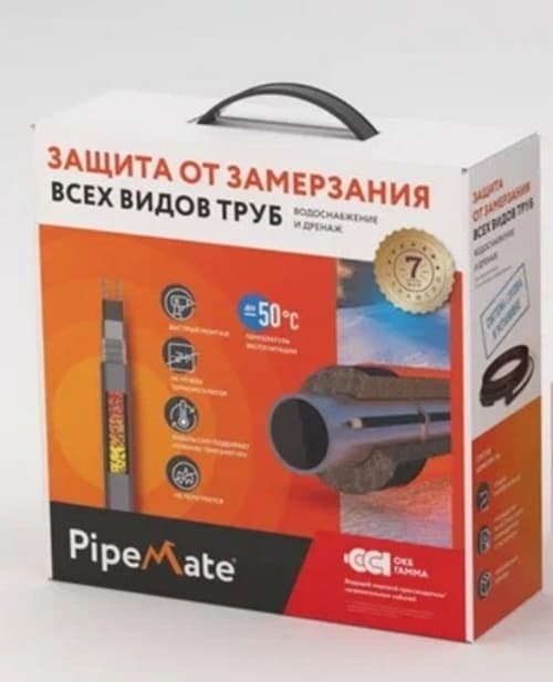 Секция нагревательная кабельная PipeMate 25Вт/м 08м