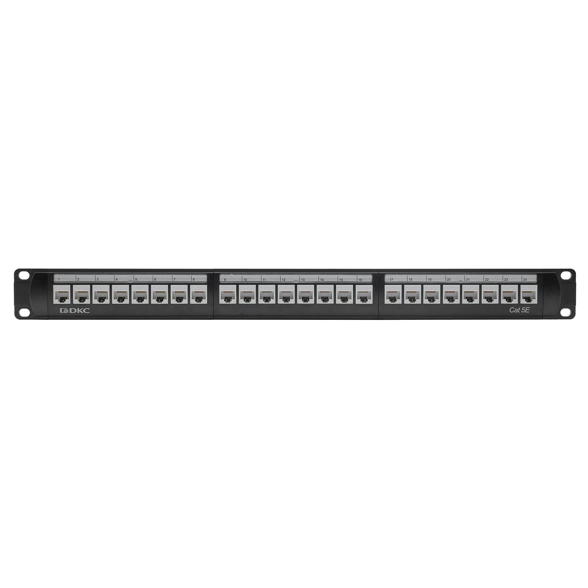 Патч-панель 19'',1U,CAT5E, 24 модуля RJ45, неэкранир ованная