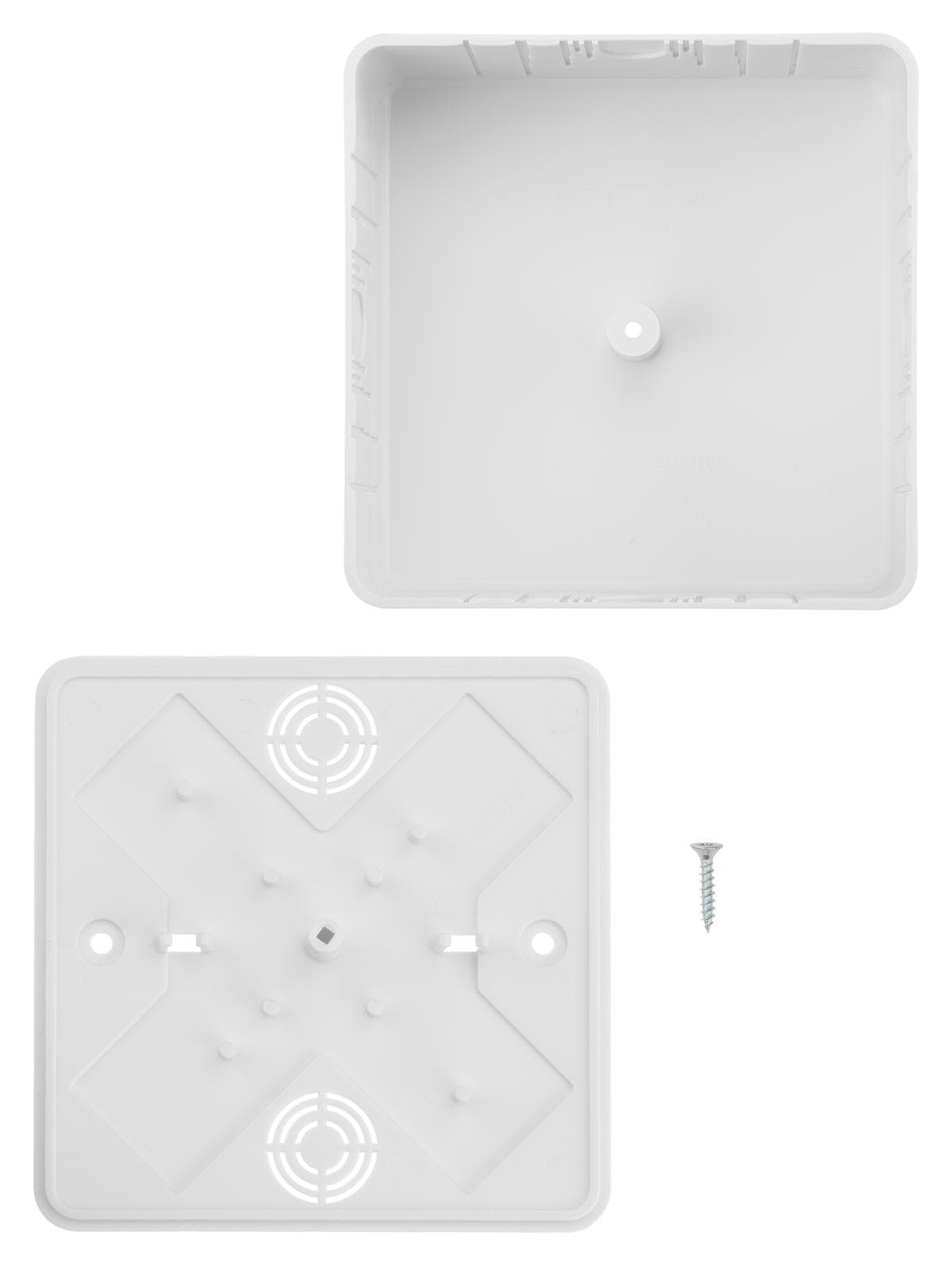 Коробка распаячная КР 100х100х44 ОП белая IP40