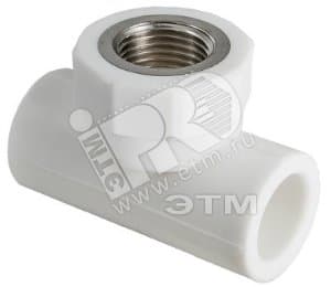 Тройник комбинированный 32x1/2' ВР полипропиленовый PPR белый