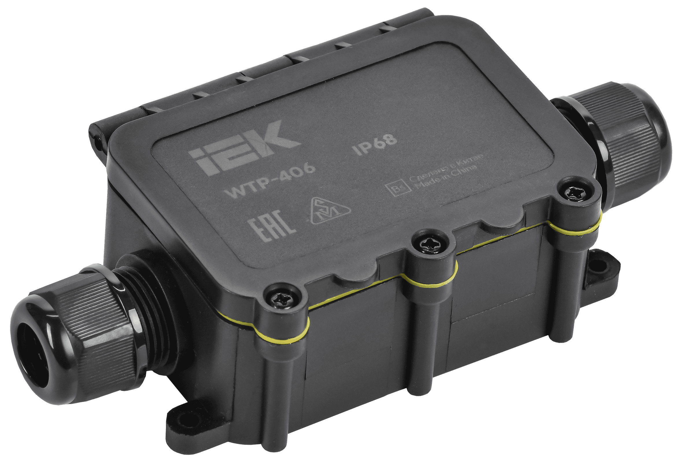 Коробка распределительная герметичная WTP-406 2 ввода IP68 IEK