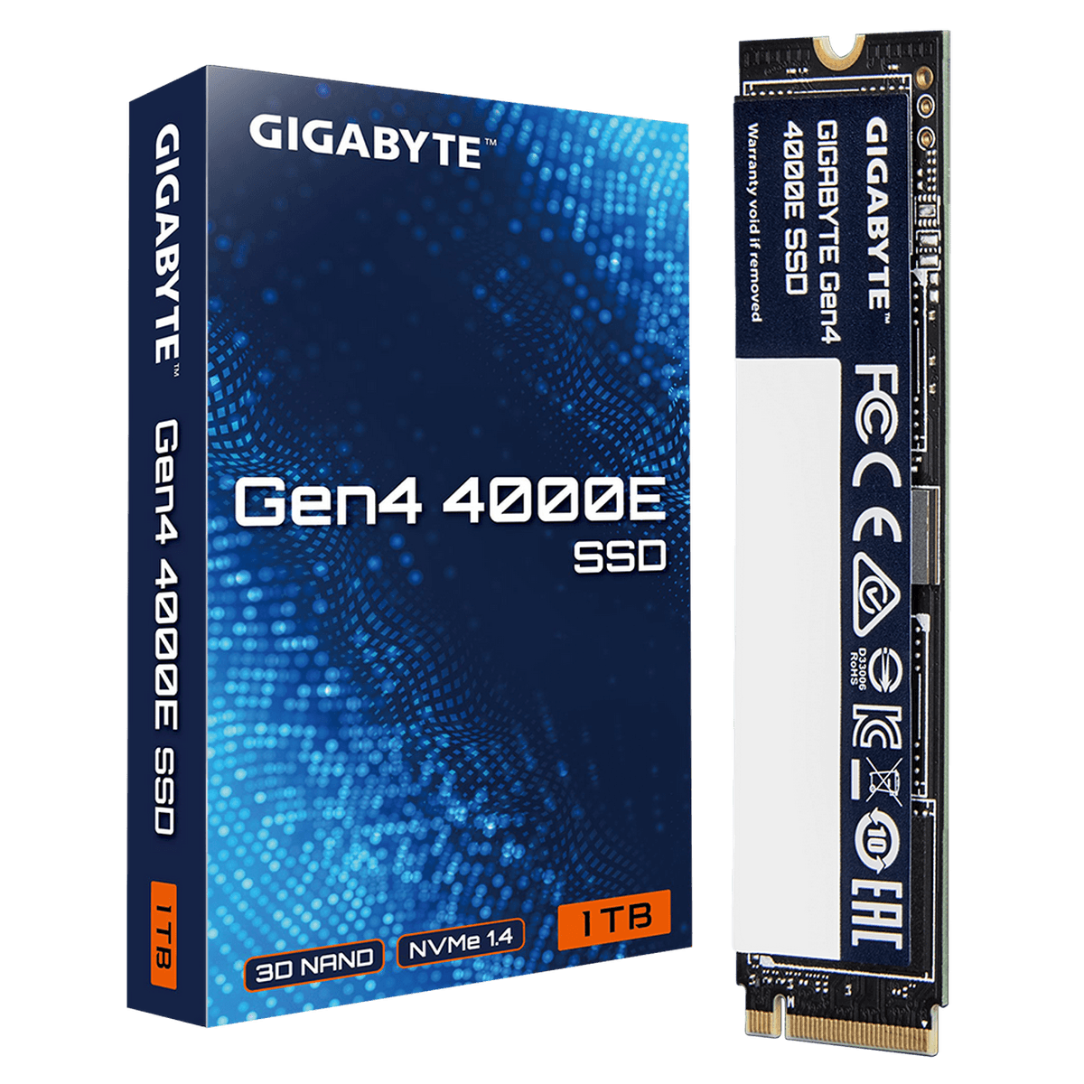 Накопитель SSD M.2 2280 1TB Gen4 4000E, P CIe 4.0 x4, NVMe 1.4, 4000/3900 Мб/с