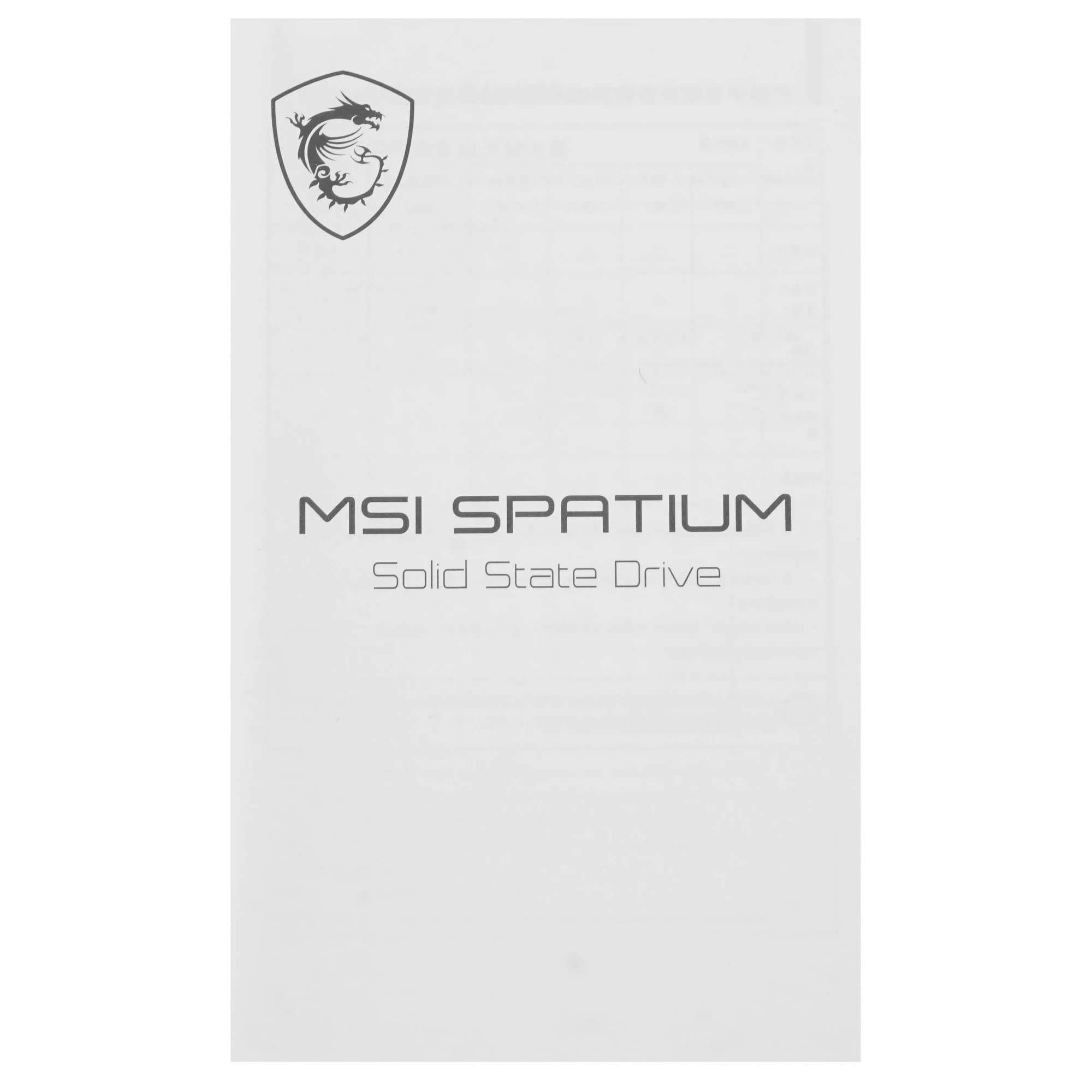 Накопитель SSD M.2 2280 1ТБ SPATIUM M461, NVMe, 3DNAND, 3600/3000 Мб/с