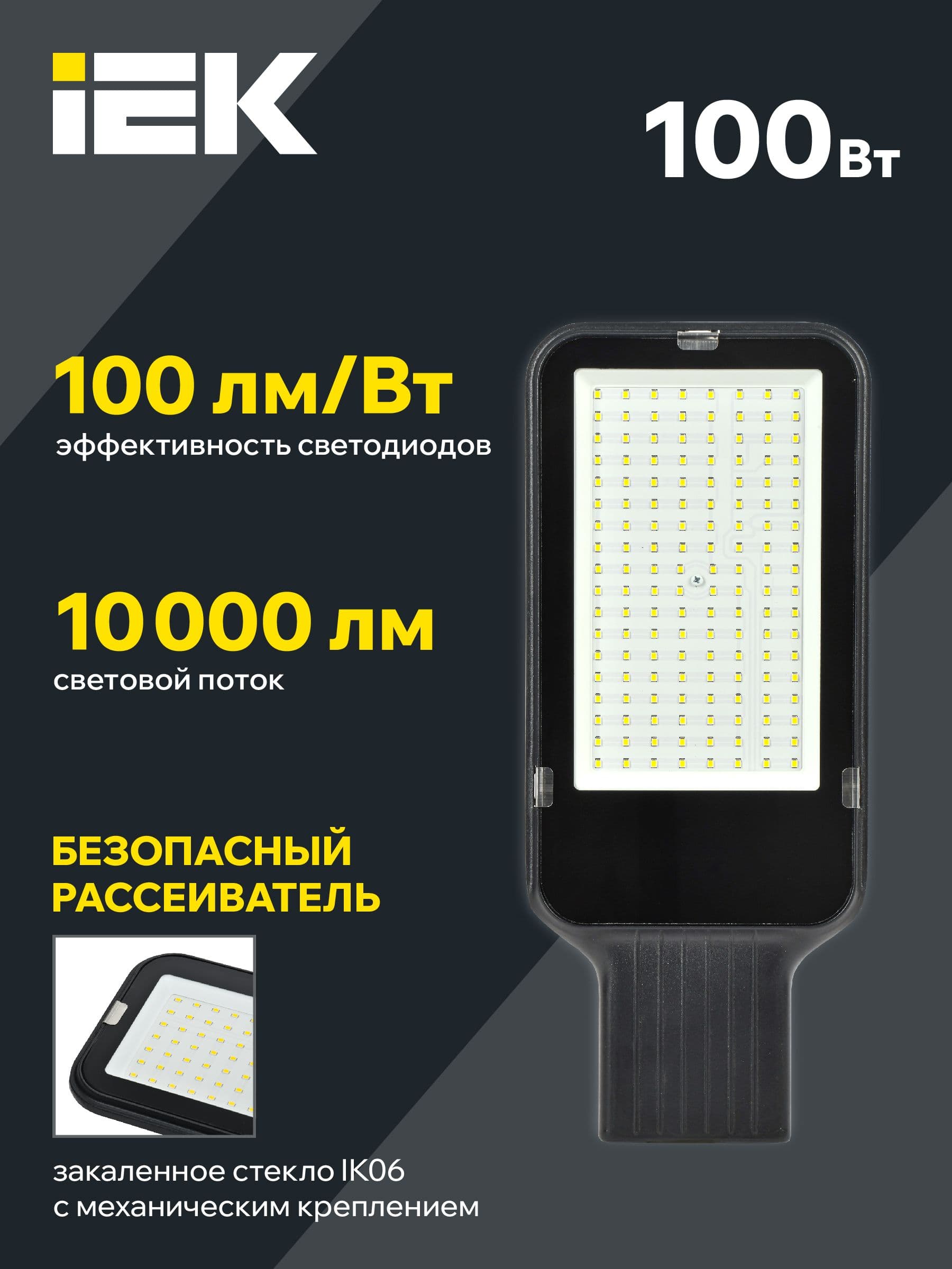 Светильник светодиодный консольный ДКУ 1013-100Д 5000К IP65
