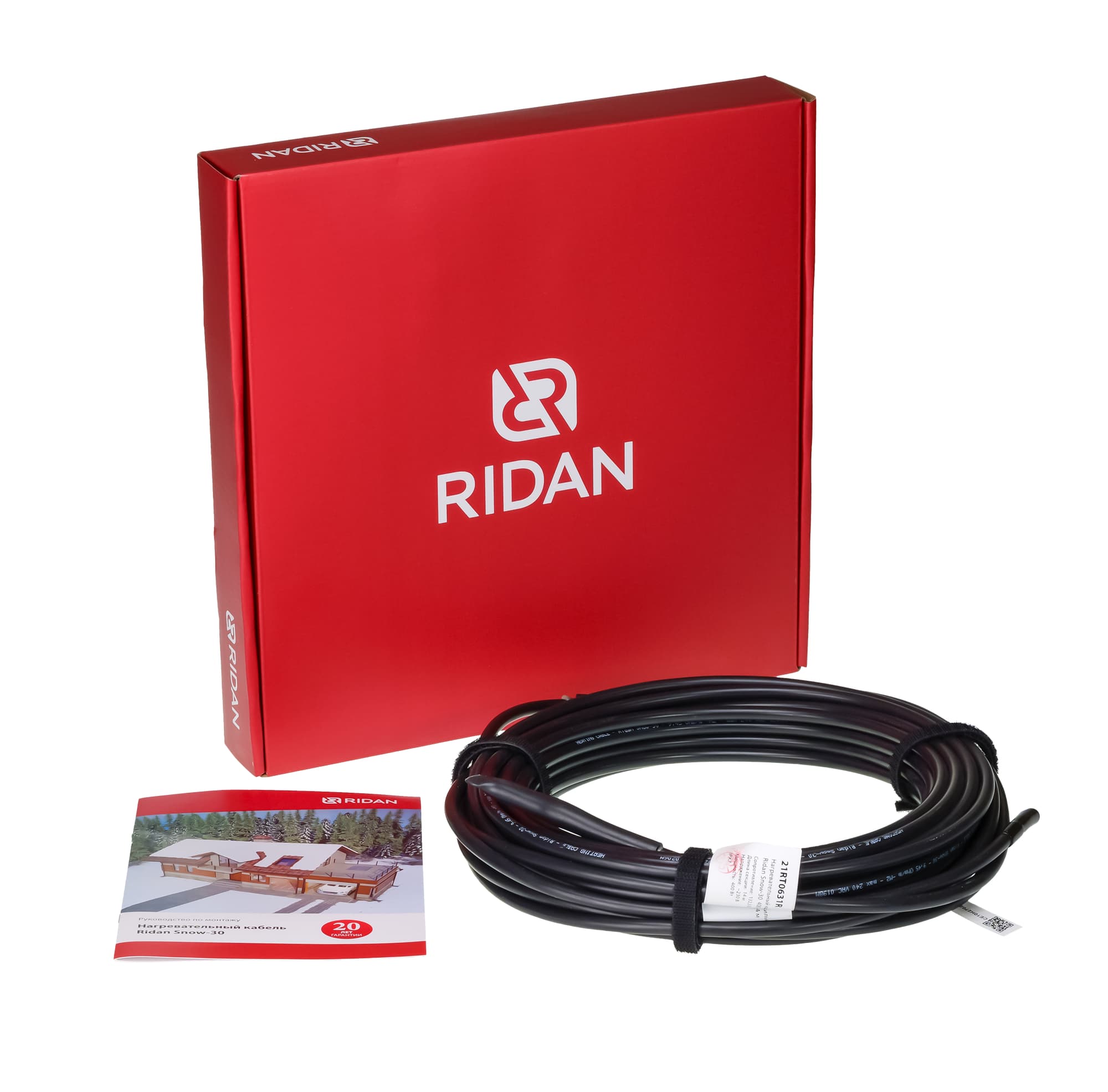 Кабель нагревательный (снеготаяние) Ridan Snow-30 630 Вт 230 В 20 м