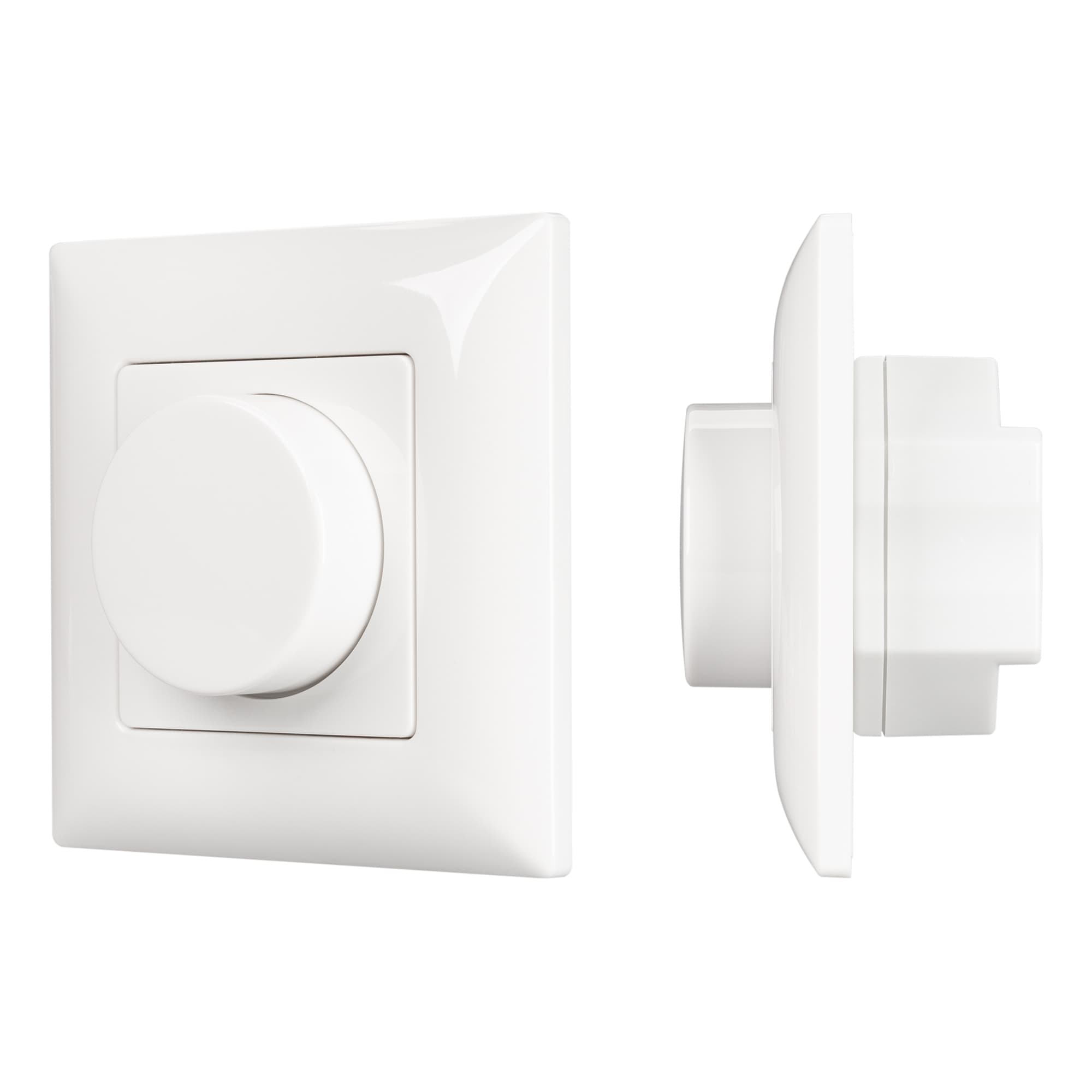 Панель SMART-P14-DIM-P-IN White 230V, 1.5A, 0/1-10V, Rotary, 2.4G ARL, IP20 пластик, 5 лет