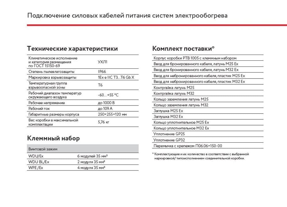 Коробка соединительная РТВ 1005 1Б/1Б
