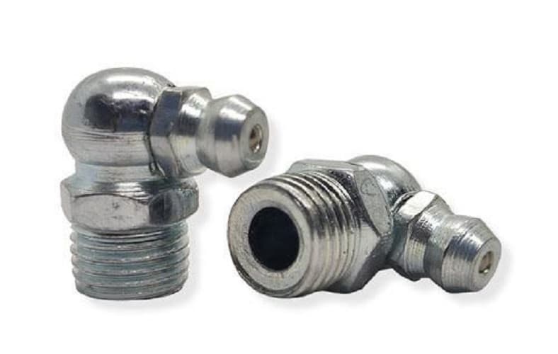 Пресс-масленка DIN 71412 М6х1х90 ZN Form С угловаяс конической головкой