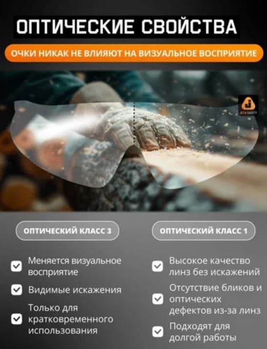 Очки открытые JSG-8711 Eclipse , прозр.линзы, антизапотев. покр.+против царапин