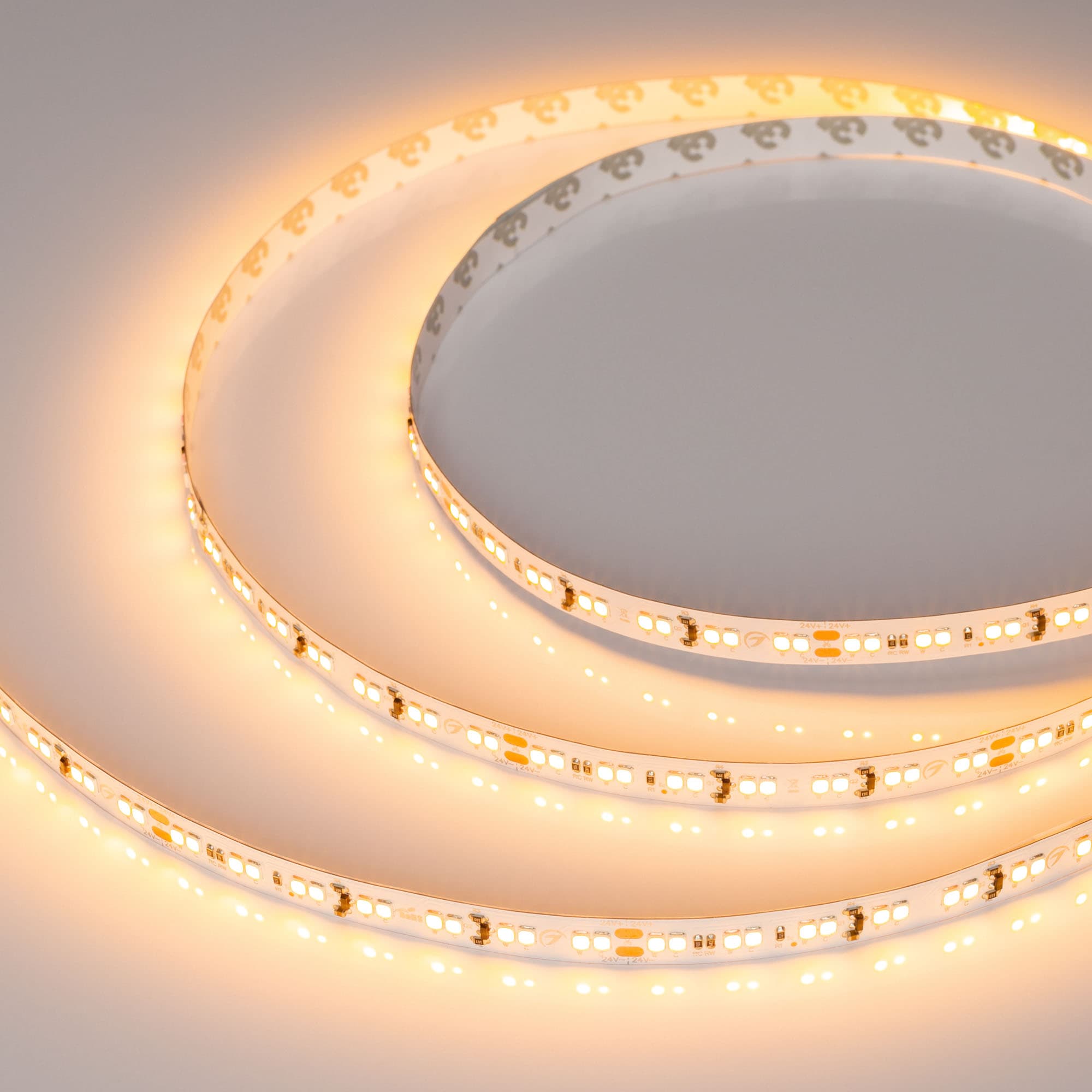 Лента светодиодная 14,4 Вт/м 24В IP20 3000K 168LED/м RT-A168-10mm SMD 2835 5 м