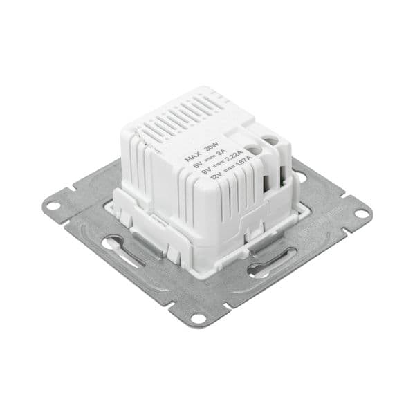 Эпика Механизм розетки USB-C - 2шт белый EKF