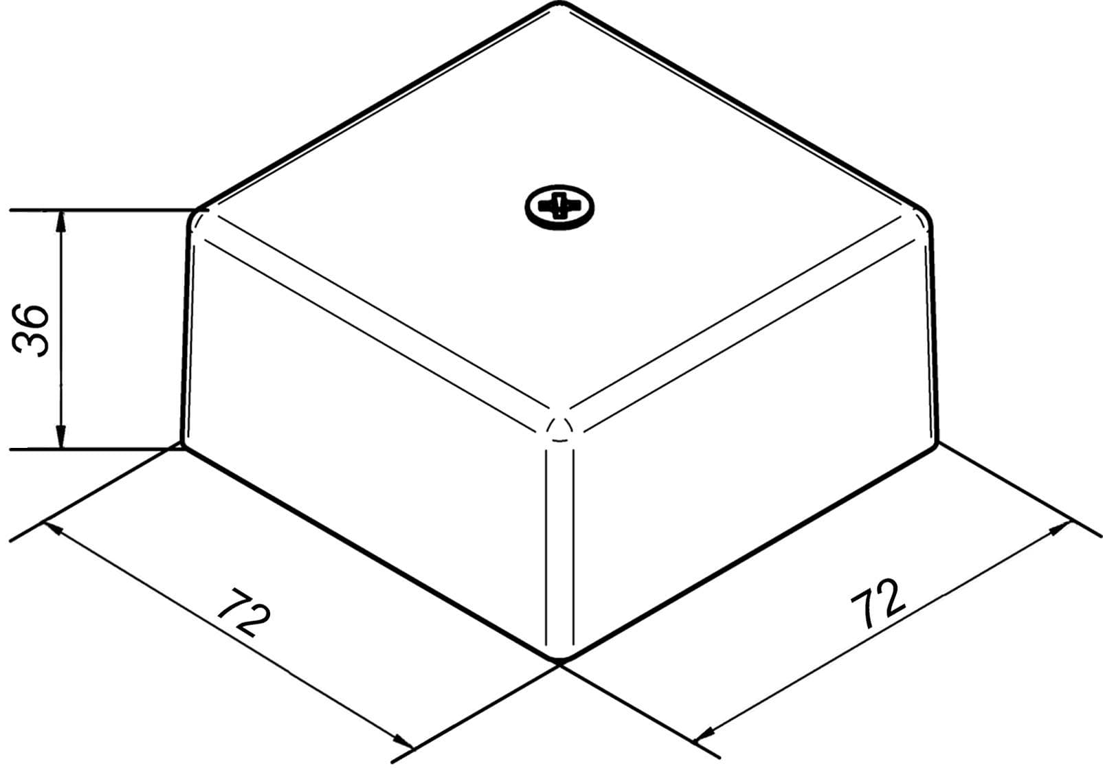 Коробка монтажная огнестойкая КМ-О(2к) - IP41