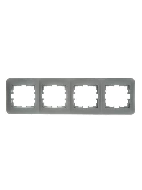 ASTI Рамка 4-ая горизонтальная, платина Lezard 7081-3500-149