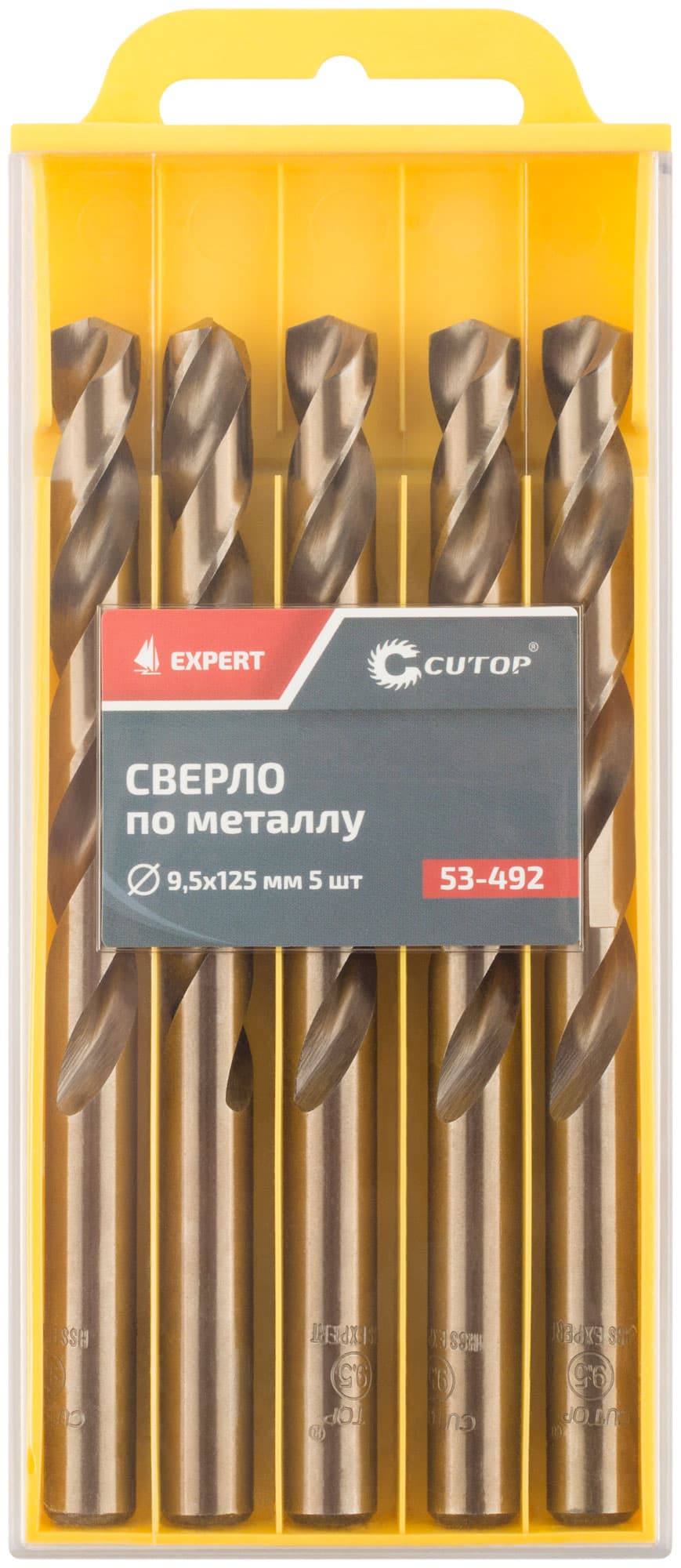 Сверло по металлу Cutop EXPERT, 9.5х125 мм (5 шт)