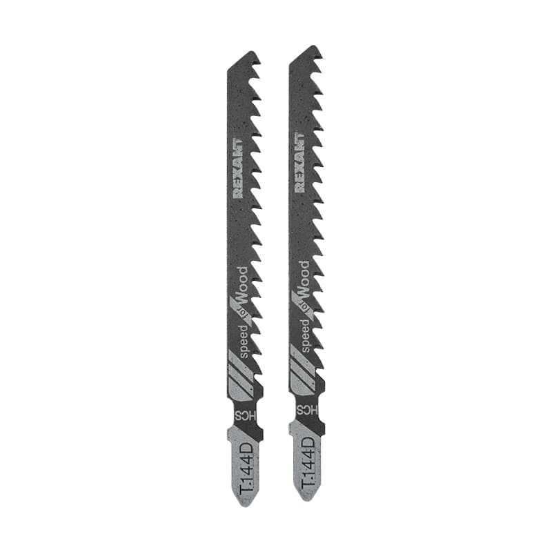 Пилка для электролобзика 100 мм 6 з/д 8-60 мм T144D (упак - 2 шт.) (дерево), REXANT