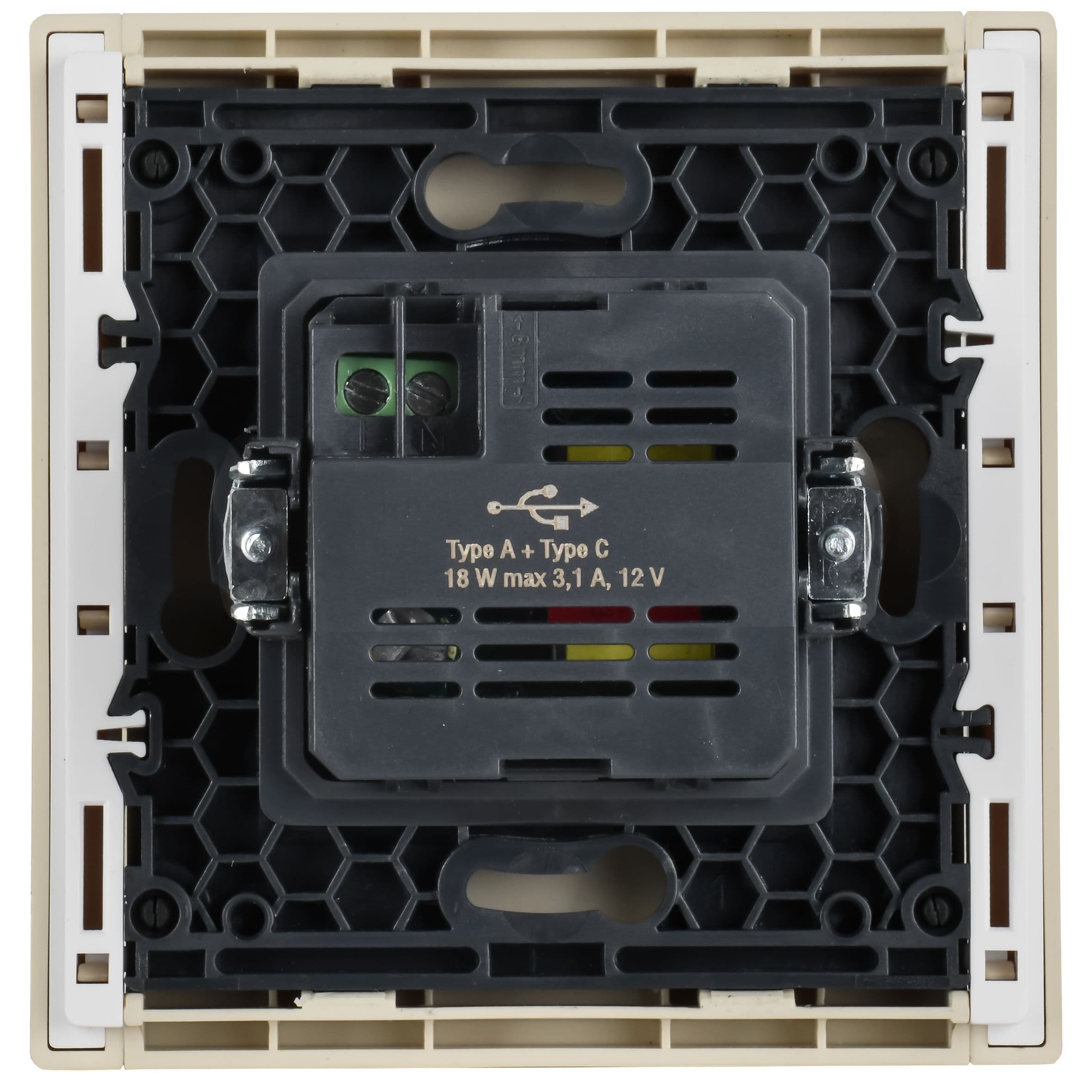 FORTE&PIANO Розетка USB A+C 18Вт FP451 ваниль