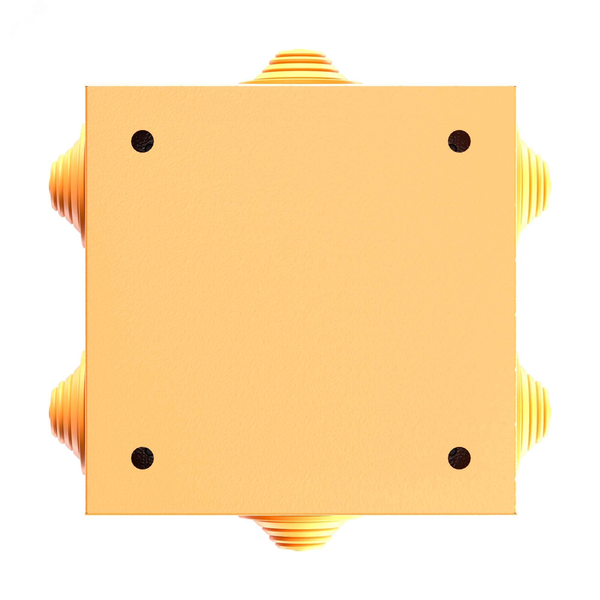 Коробка стальная FS с кабельными вводами и клеммниками IP55 150х150х80мм 4р  450V 20A 10мм.кв  нерж.контакт