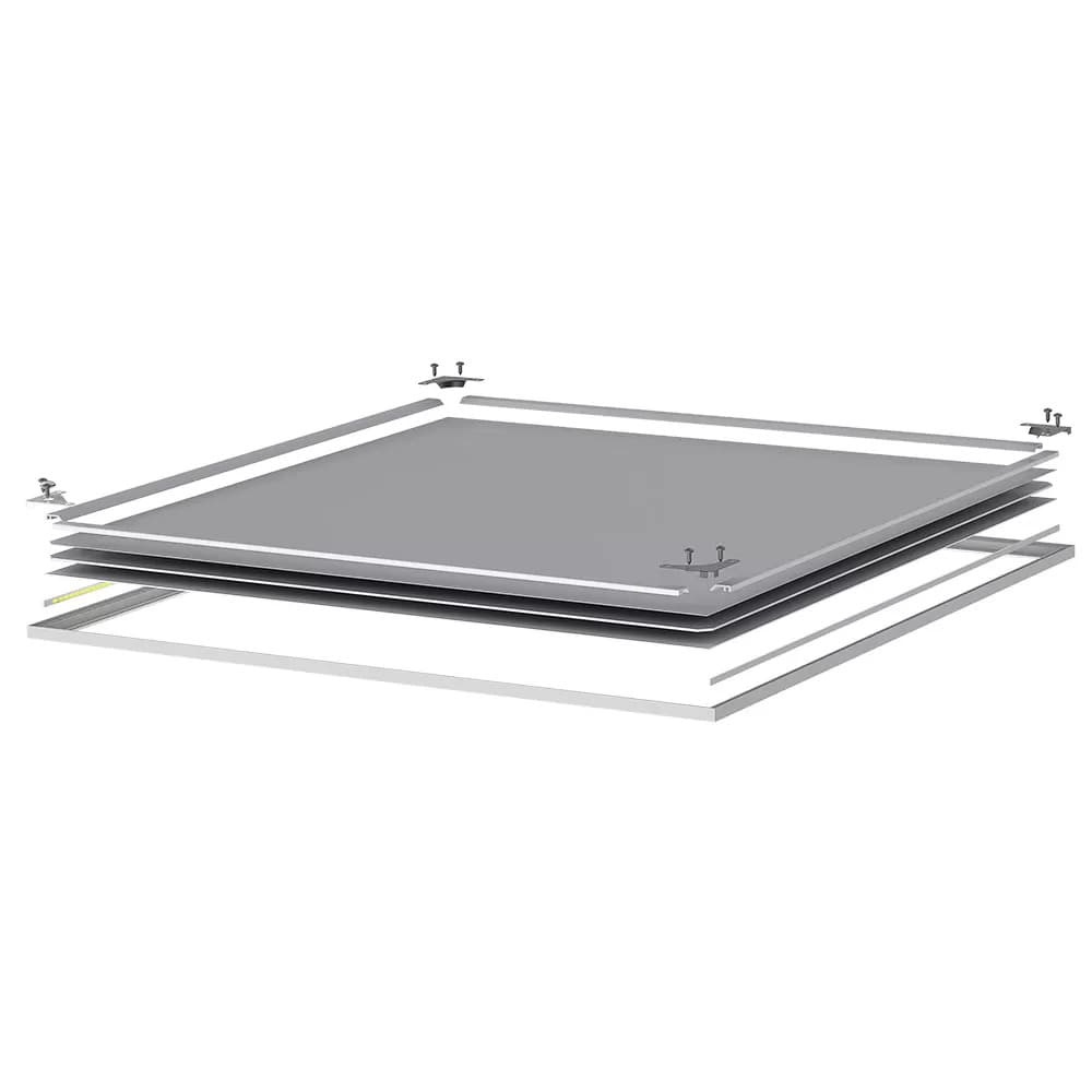 Светильник светодиодный ДВО-34w 3500лм 3000К microprisma-opal IP54/IP20 KROKUS-PANEL для выносного БАП