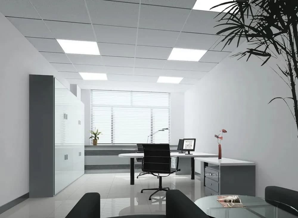 Светильник светодиодный ДВО-34w 3500лм 3000К microprisma-opal IP54/IP20 KROKUS-PANEL для выносного БАП