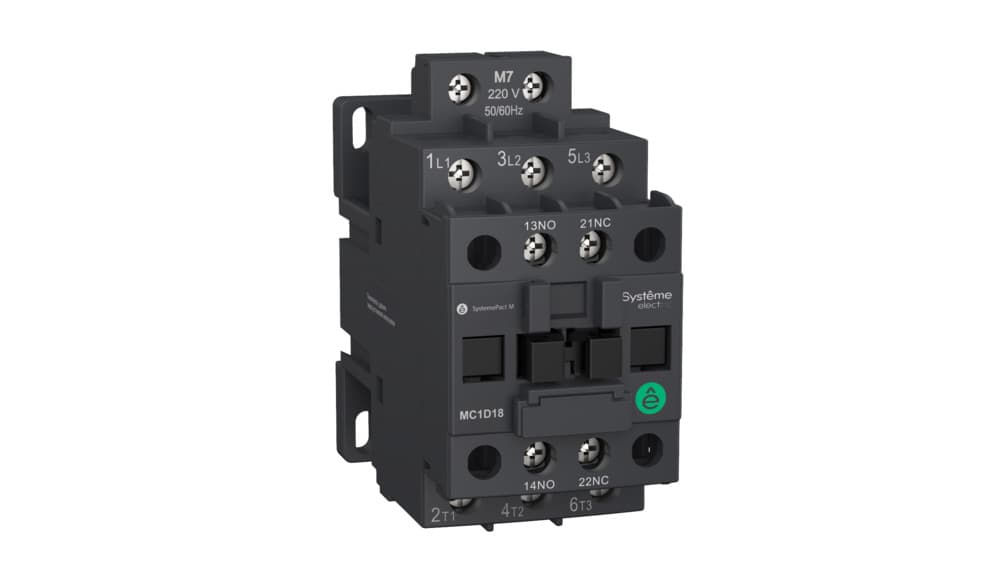 КОНТАКТОР MC1D 3P 18A НО+НЗ 110V 50/60ГЦ