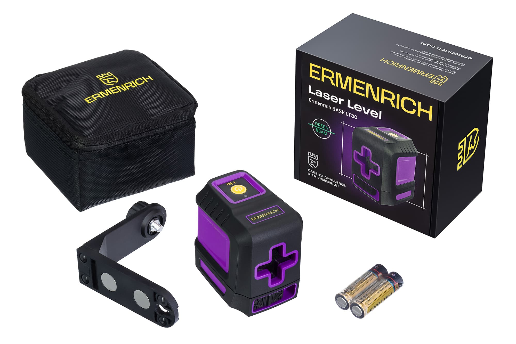 Уровень лазерный Ermenrich BASE LT30, фиолетовый