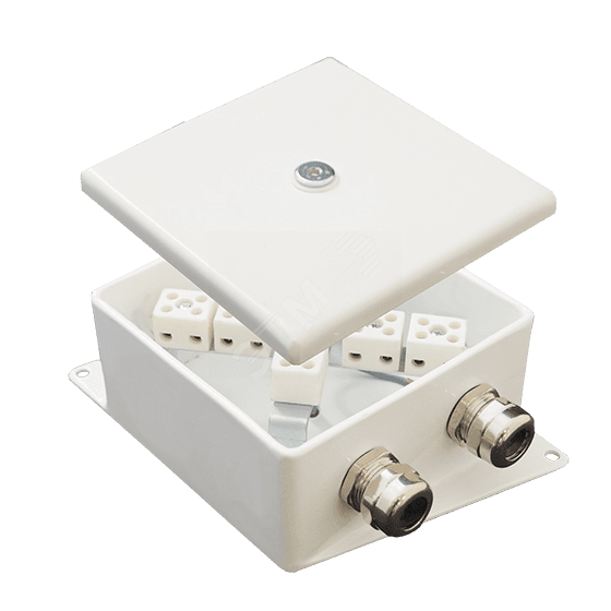 Коробка монтажная огнестойкая КМ-О (4к*6,0)-IP66-12 0х120 два ввода AB