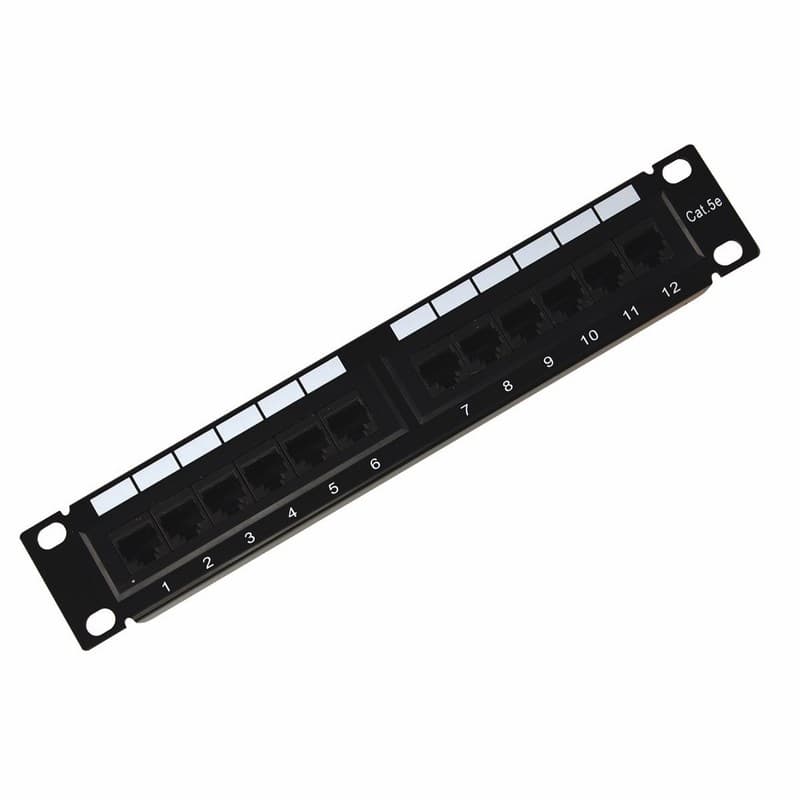 Патч-панель 10' CAT5e 1U 12 портов UTP RJ45 Dual IDC