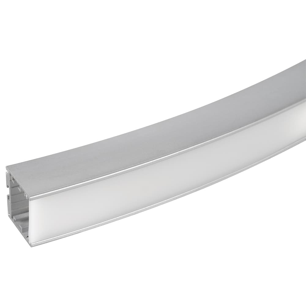 Профиль SL-ARC-3535-D1500-W90 SILVER (1180мм, дуга 1 из 4) (ARL, Алюминий)