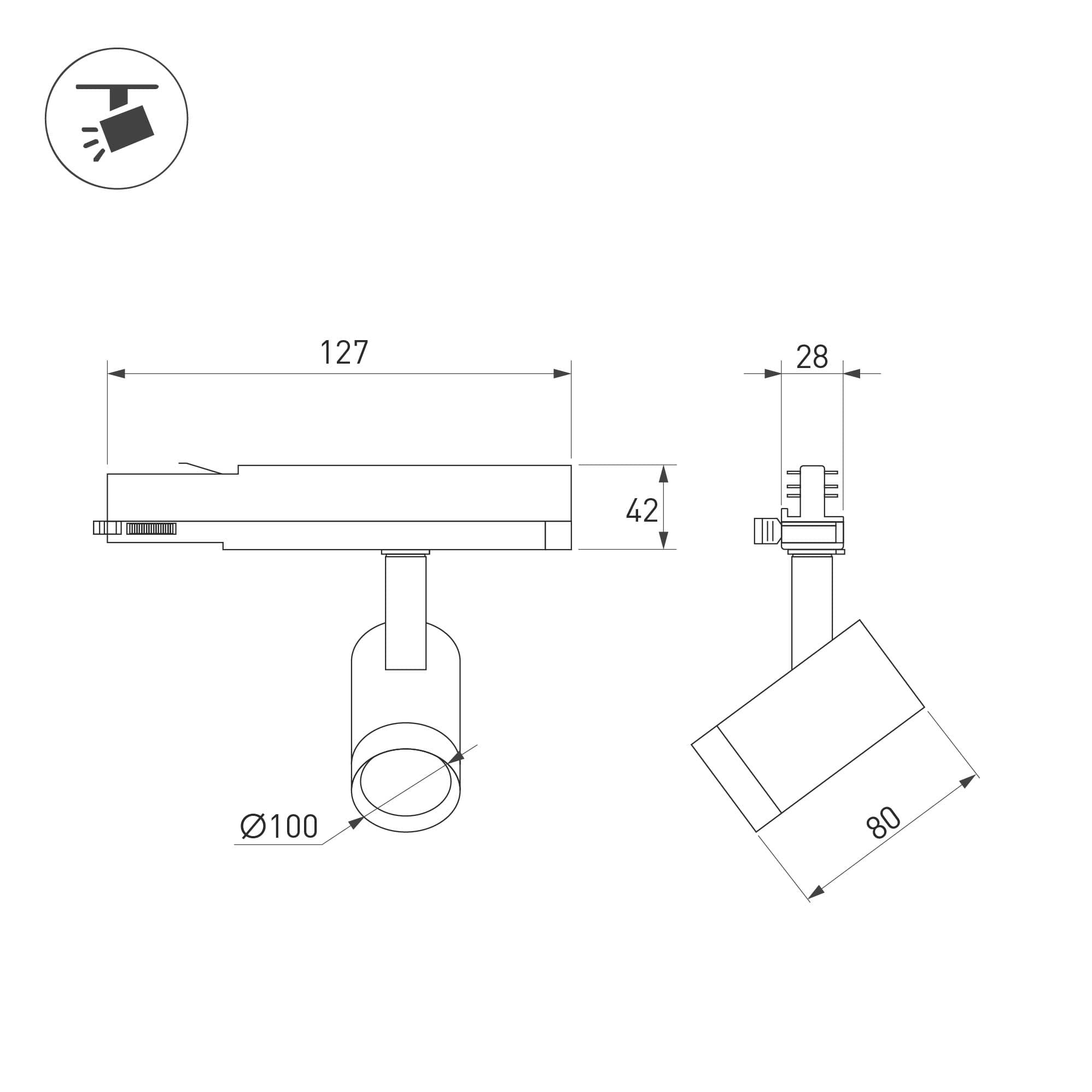 Экран матовый KLUS-P45-2000 Square OPAL (ARL, Пластик)