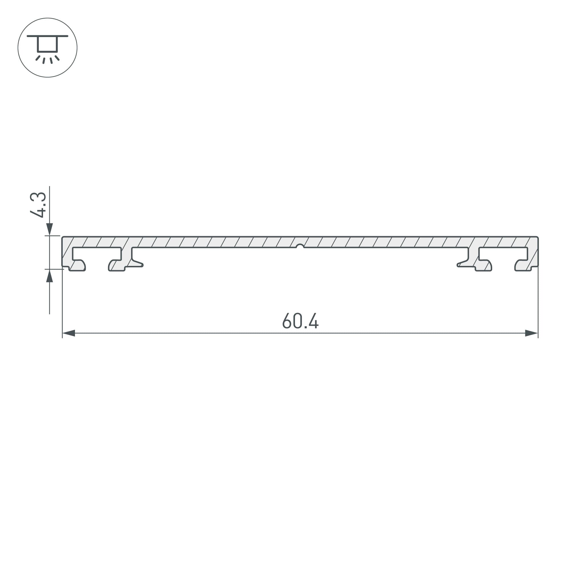 Экран матовый KLUS-P45-2000 Square OPAL (ARL, Пластик)