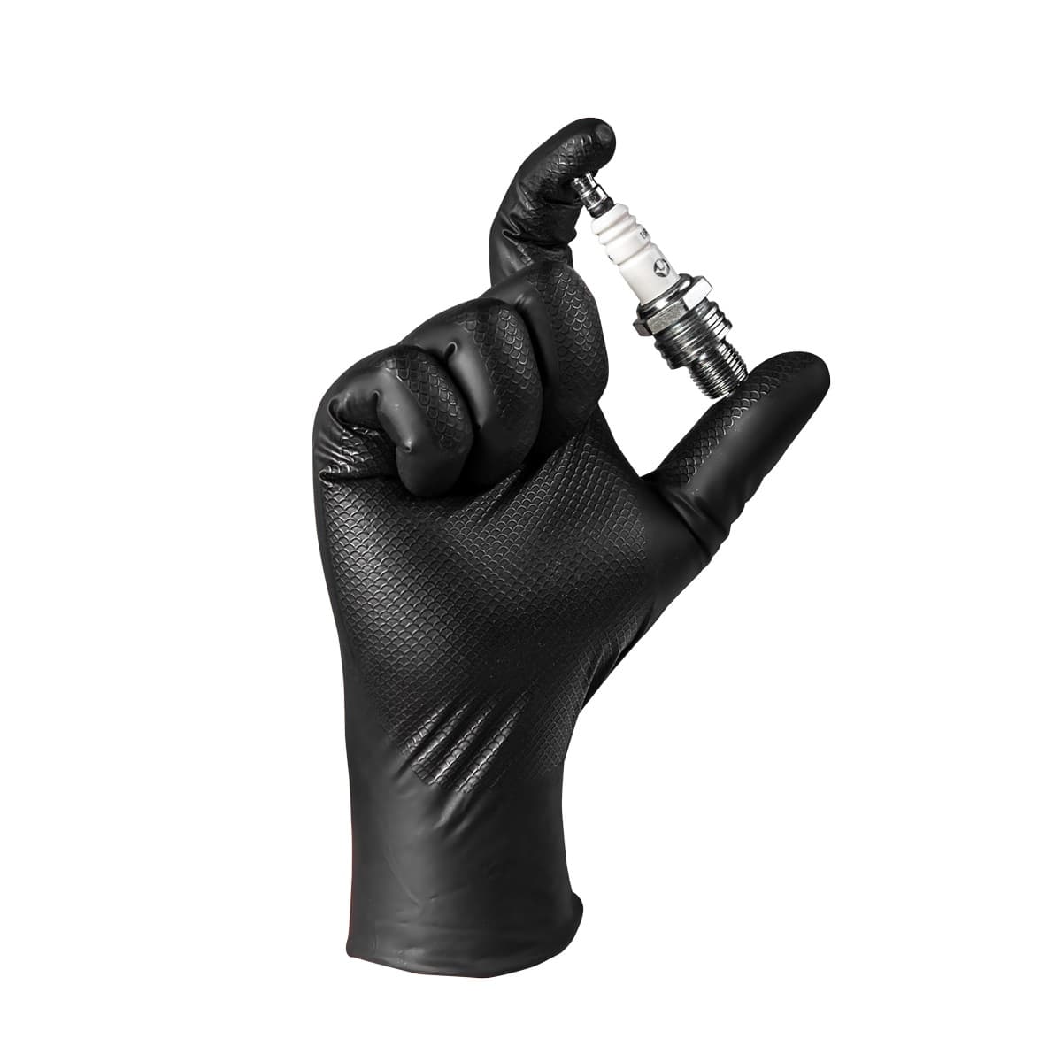 Нескользящие чёрные нитриловые перчатки NATRIX    Jeta Safety NATRIX-50BL-08 M