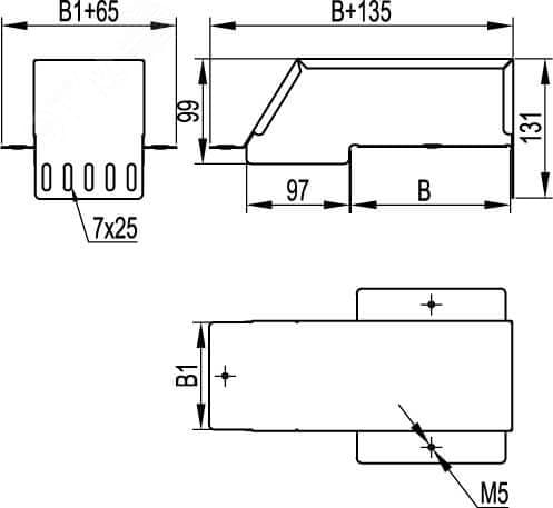 Зажим для подключения гибкой шины 50x32