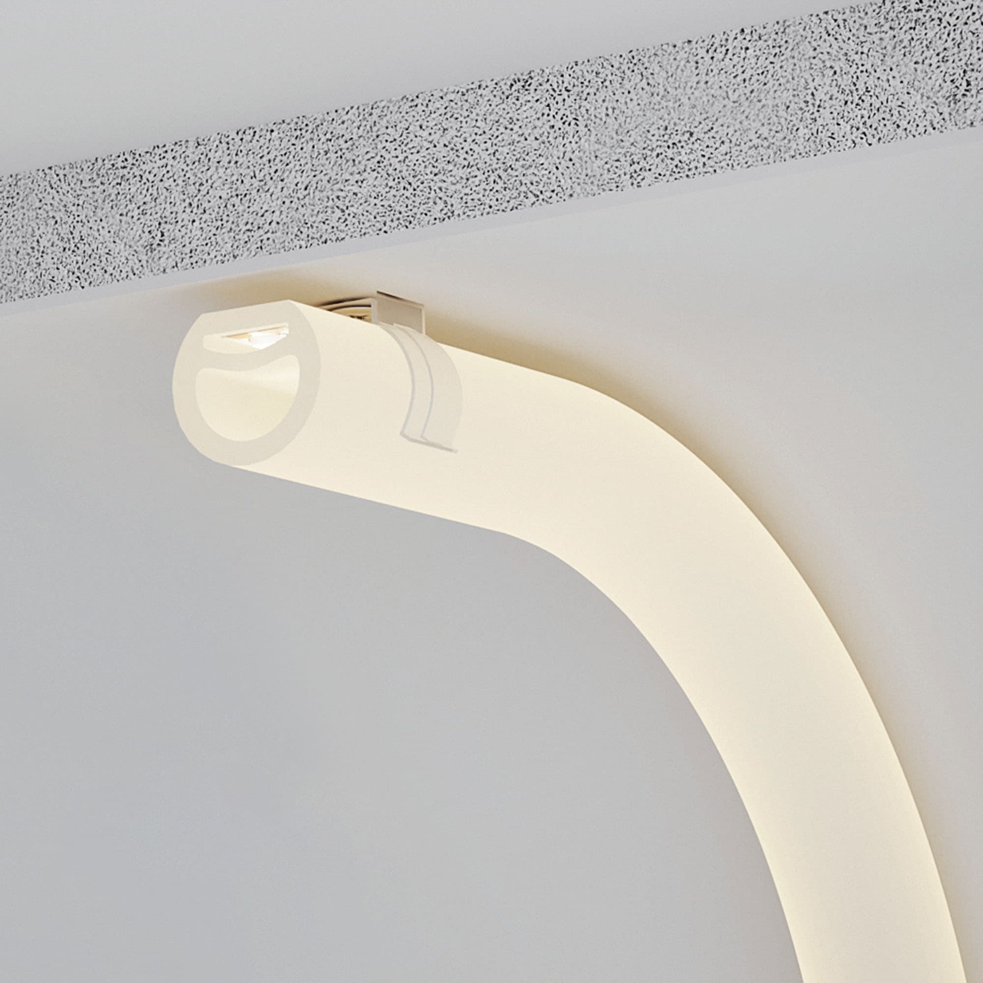 Профиль силиконовый WPH-FLEX-D20-TOP-S10-20m WHITE (Силикон)