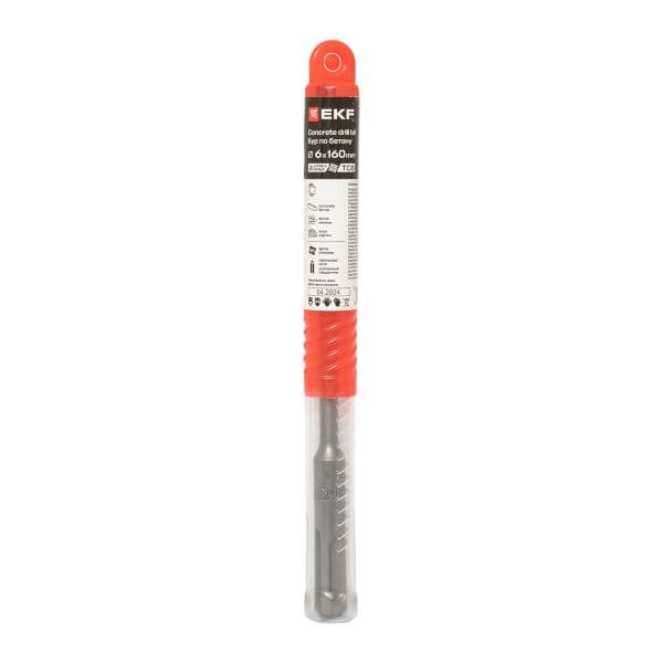 Бур по бетону SDS-plus 6х160 мм (4 резца)