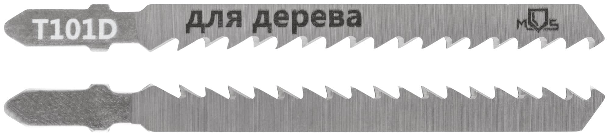 Полотна для лобзика, T101D, по дереву, HCS, 100 мм, 2 шт.
