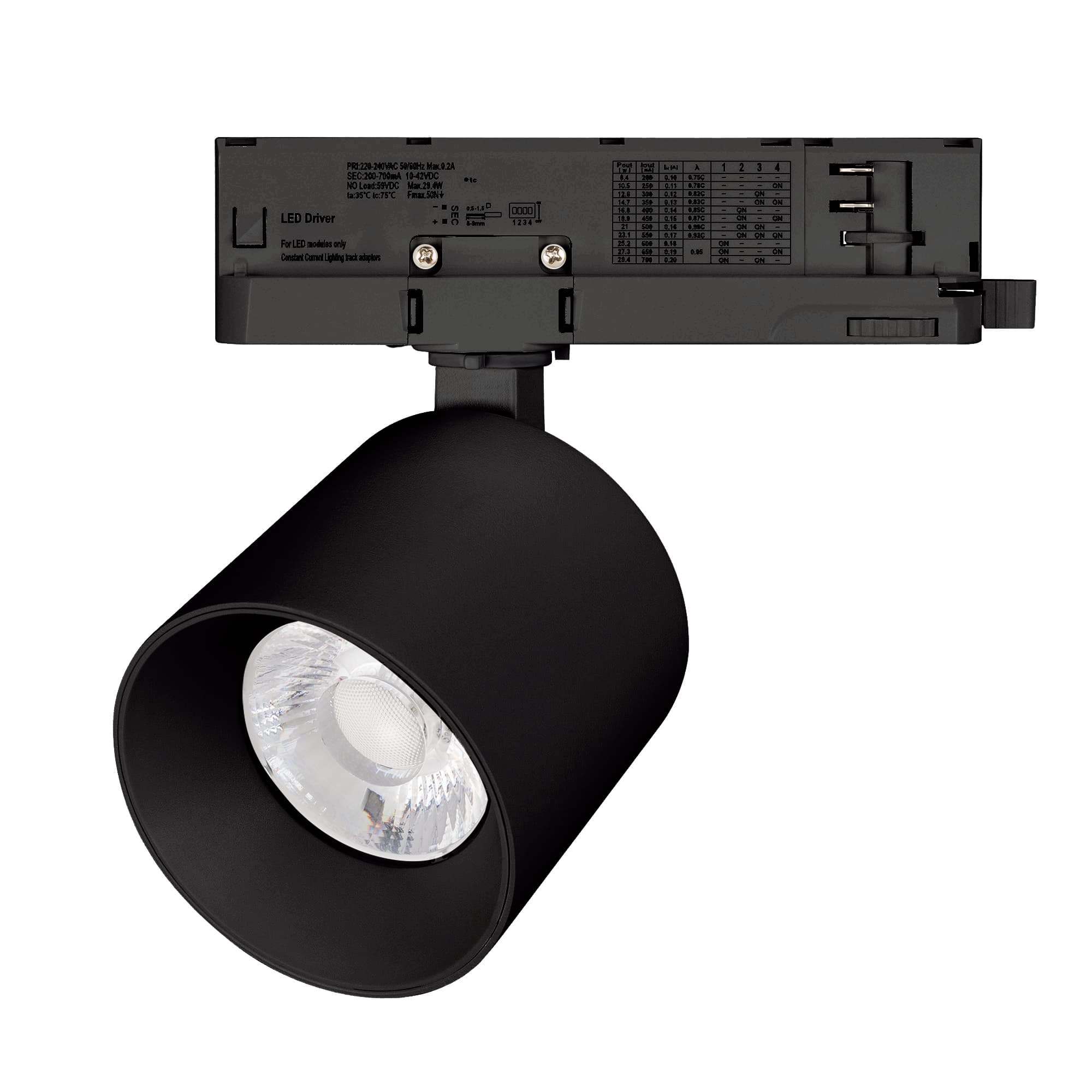Светильник светодиодный LGD-DYKE-4TR-R90-26W Day4000 (BK, 38 deg, 230V) (ARL, IP20 Металл, 5 лет)