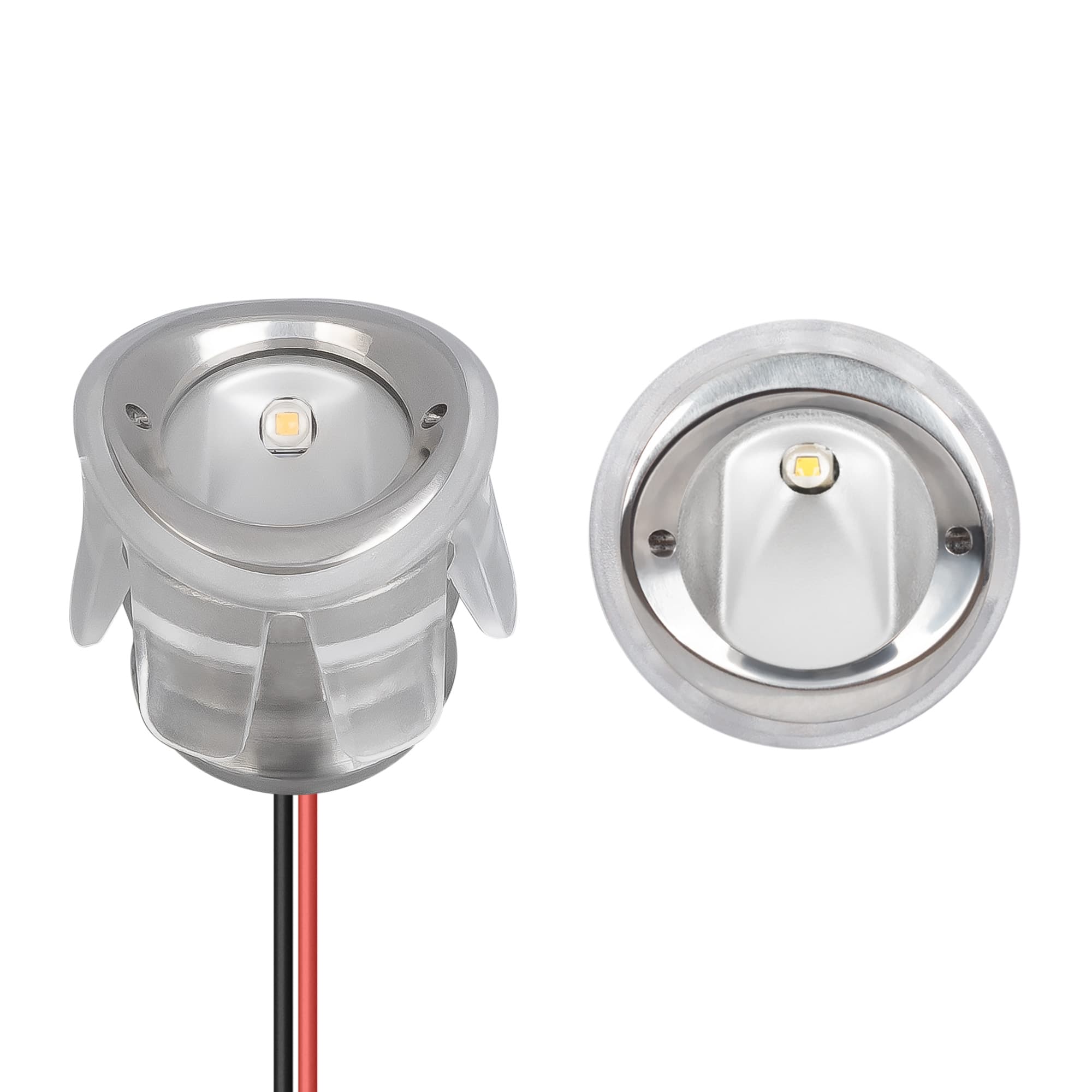 Светильник светодиодный ALT-LODESTAR-HANDRAIL-R27-1.5W Warm3000 (SL, 30x60 deg, 12-24V) (ARL, IP67 металл, 3 года)