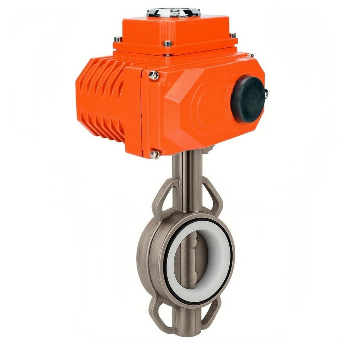 Затвор дисковый поворотный 304-304-VITON-2W-Fb-H Ду50 Ру16 межфланцевый, корпус нержавеющая сталь 304, диск нержавеющая сталь 304, уплотнение VITON, с электроприводом QT2-003-220VAC