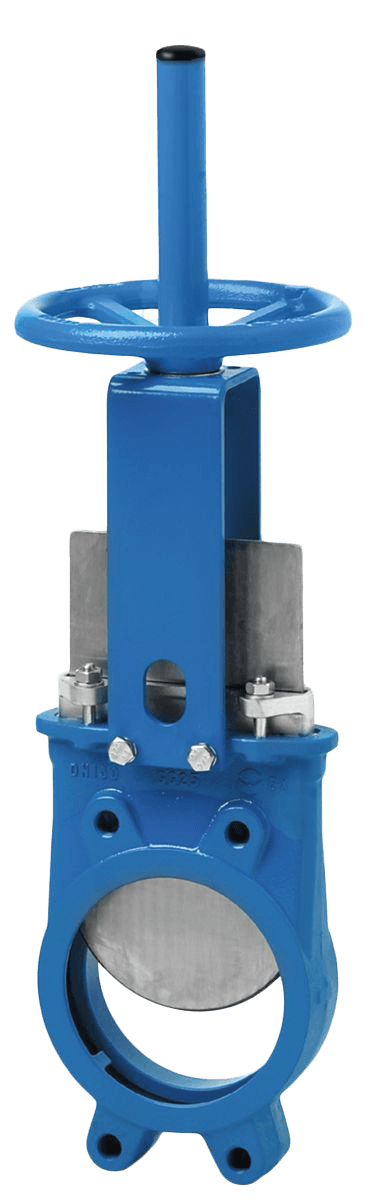 Затвор шиберный (нож) EX-01-450-HW-E DN 450 PN 5 м/ф EPDM штурвал