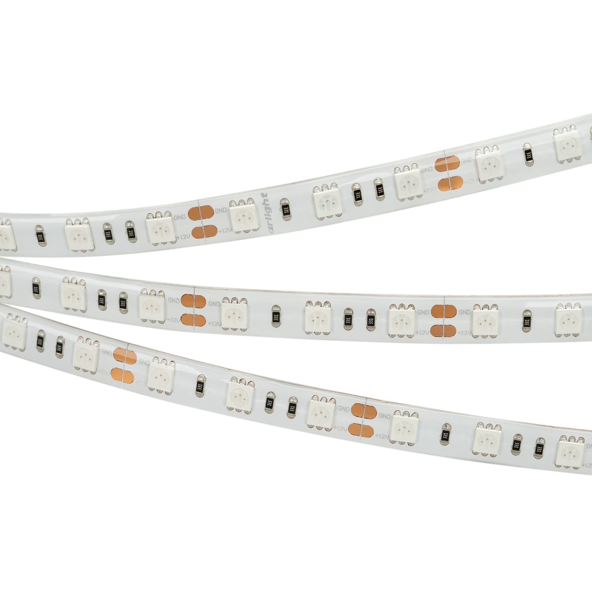 Лента светодиодная 14.4 Вт/м 12В Зелёный IP65 60LED/м RTW-B60-10-13mm SMD 5060 5 м герметичная