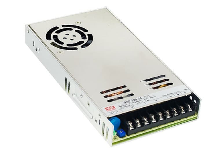 Блок питанияAC-DC, 320Вт, ККМ, вход 88…264V AC, 47…63Гц 124…370В DC, выход 13.5В23.8A, рег. вых 12…15В, изоляция 3000В AC, в корпусе 215х115х30мм, -30…+70°С