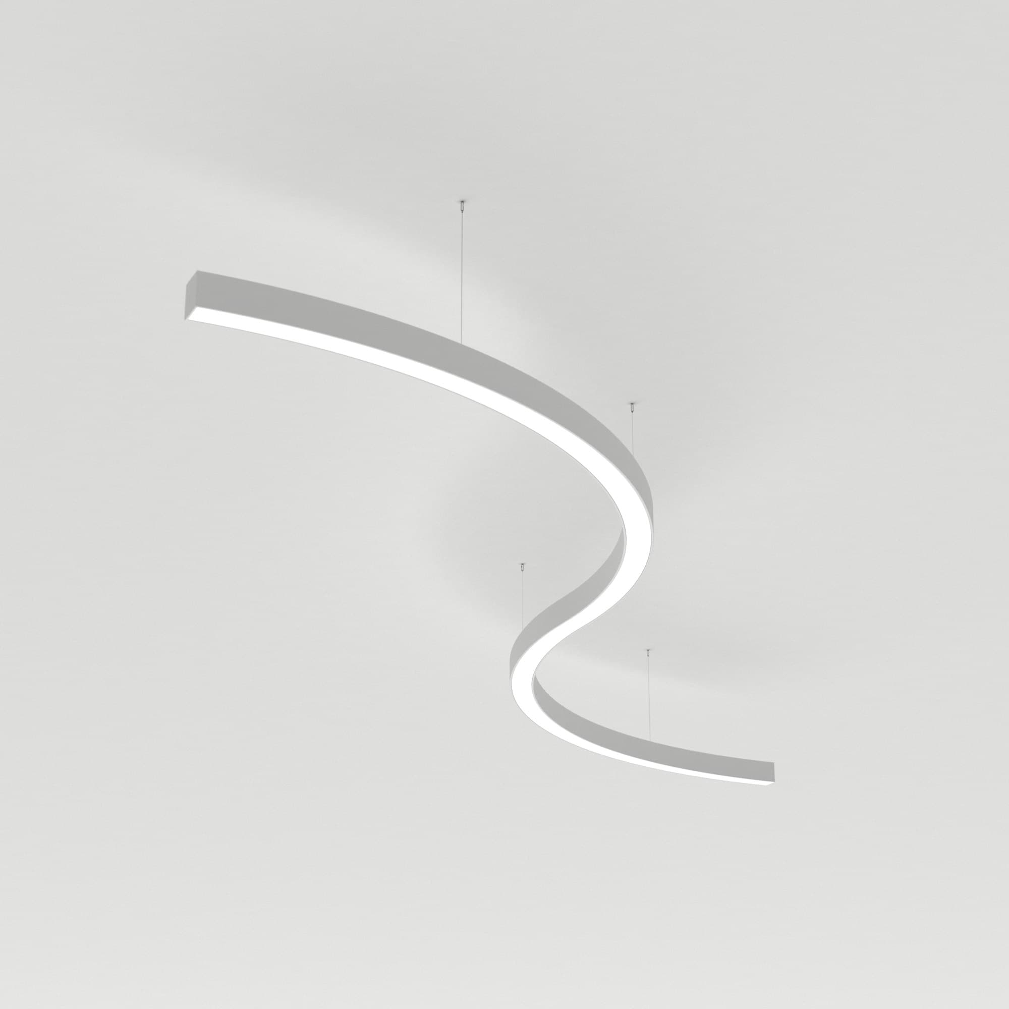 Светильник SP-LINE-HANG ARC-S3535-D1500-124W Warm3000 (WHITE, 230V) (металл)