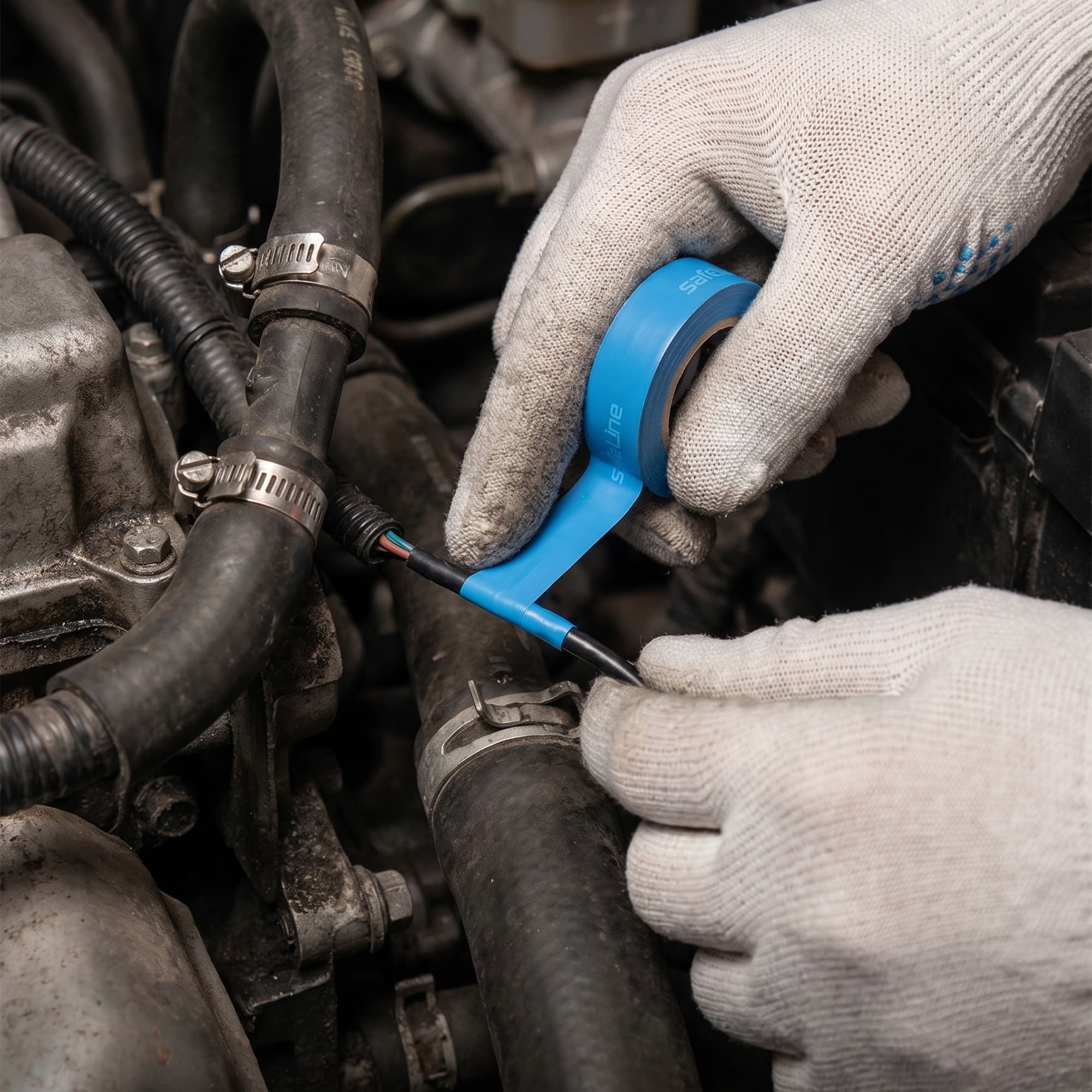 Изолента Safeline Auto 15/5 синий