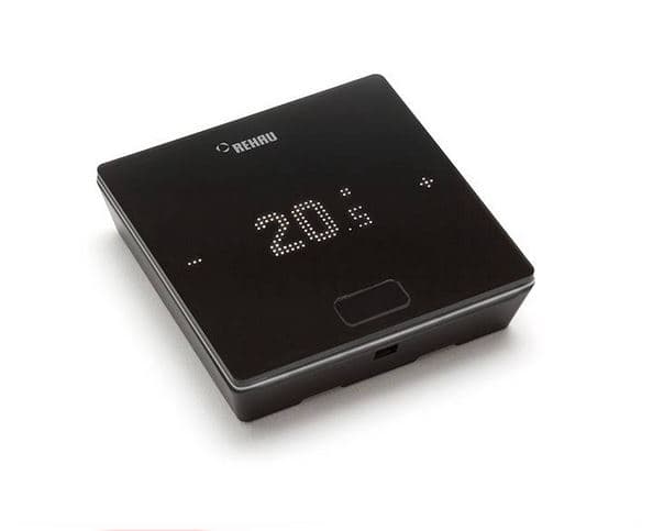 Термостат комнатный Nea Smart 2.0 HRB, беспроводной, с датчиком температуры и влажности, LED дисплей, черный