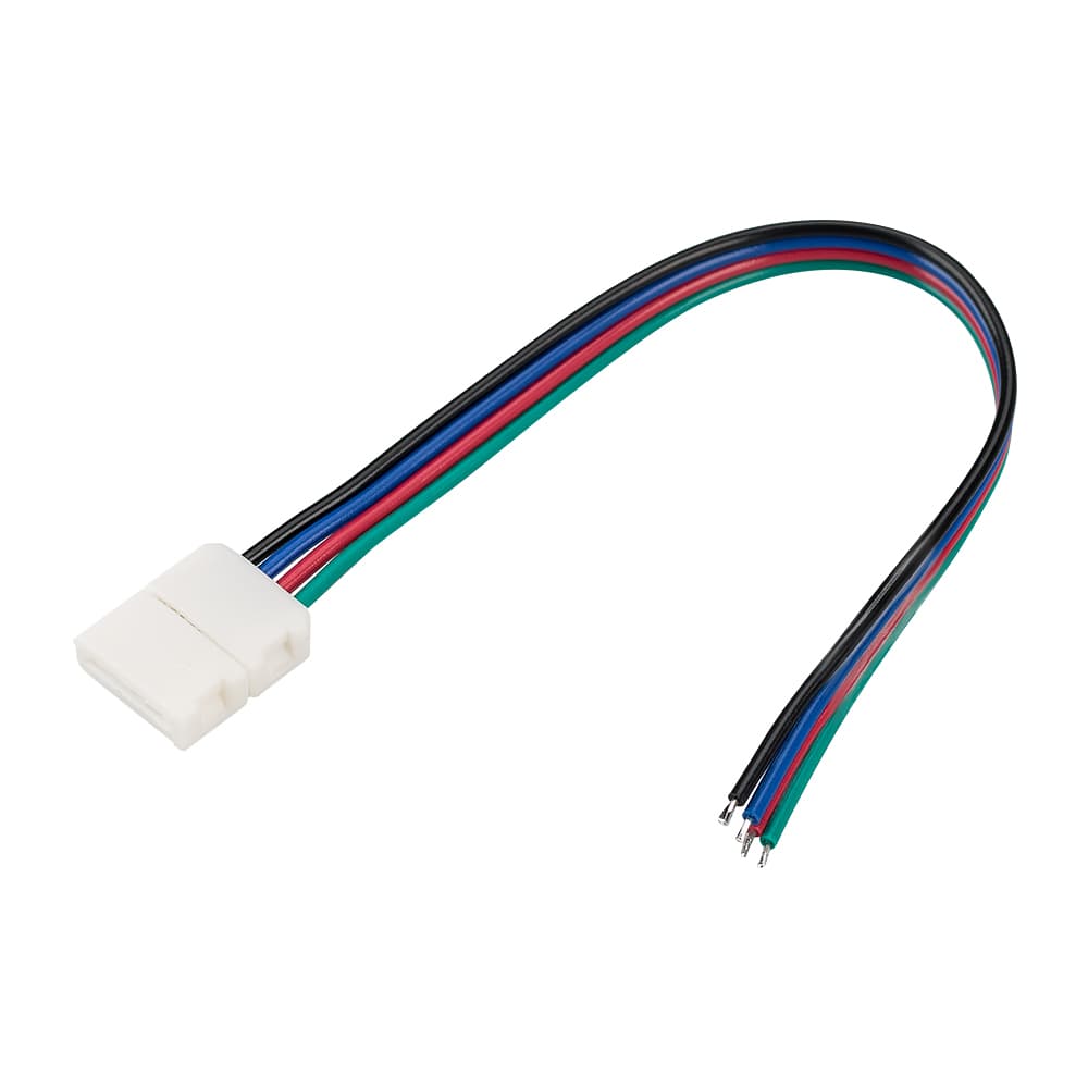 Коннектор выводной FIX-RGB-10мм-150мм-X1 (4-pin) (ARL)