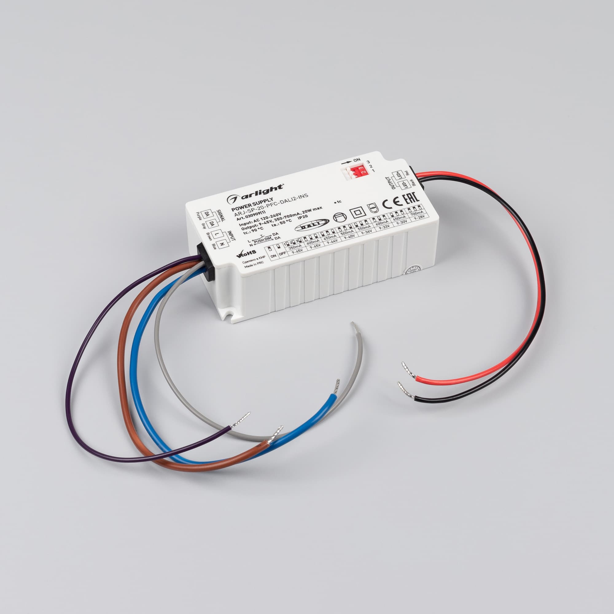 Держатель ARL-MOONLIGHT-1206-CLIP CLEAR ARL, пластик