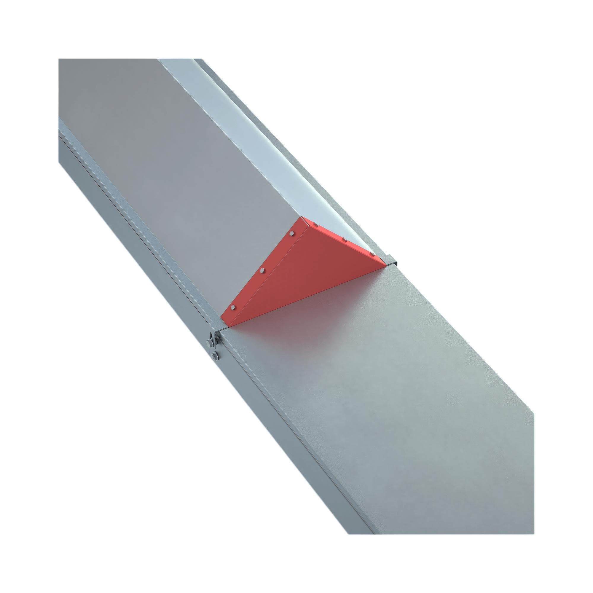 Заглушка двускатной крышки 100 мм HD85