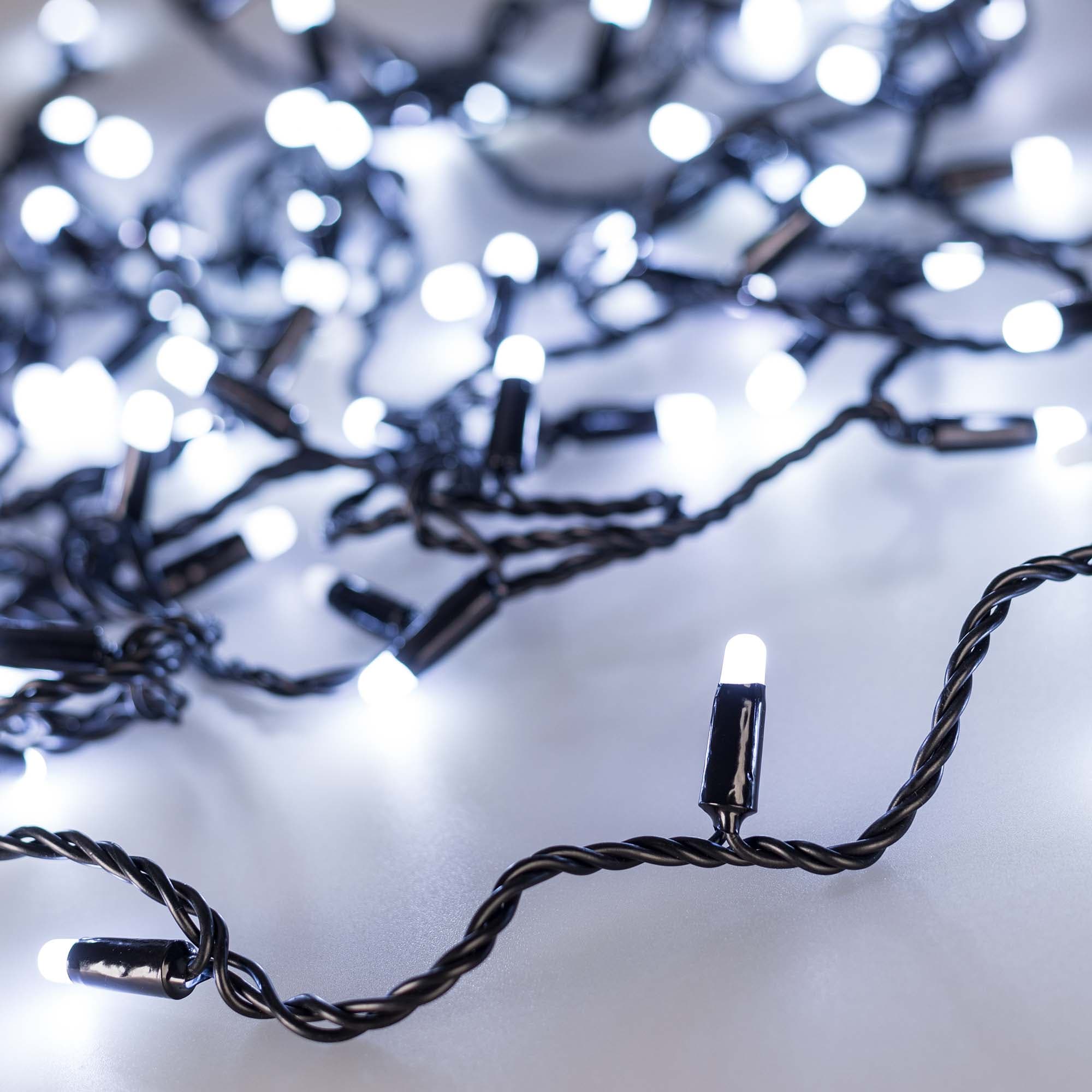 Гирлянда светодиодная декоративная ARD-STRING-CLASSIC-10000-BLACK-100LED-MILK-FLASH White 230V, 7W ARDCL, IP65